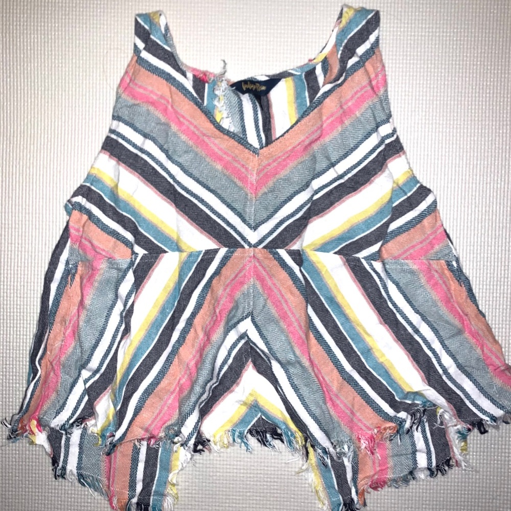 Colorful open back tank top
